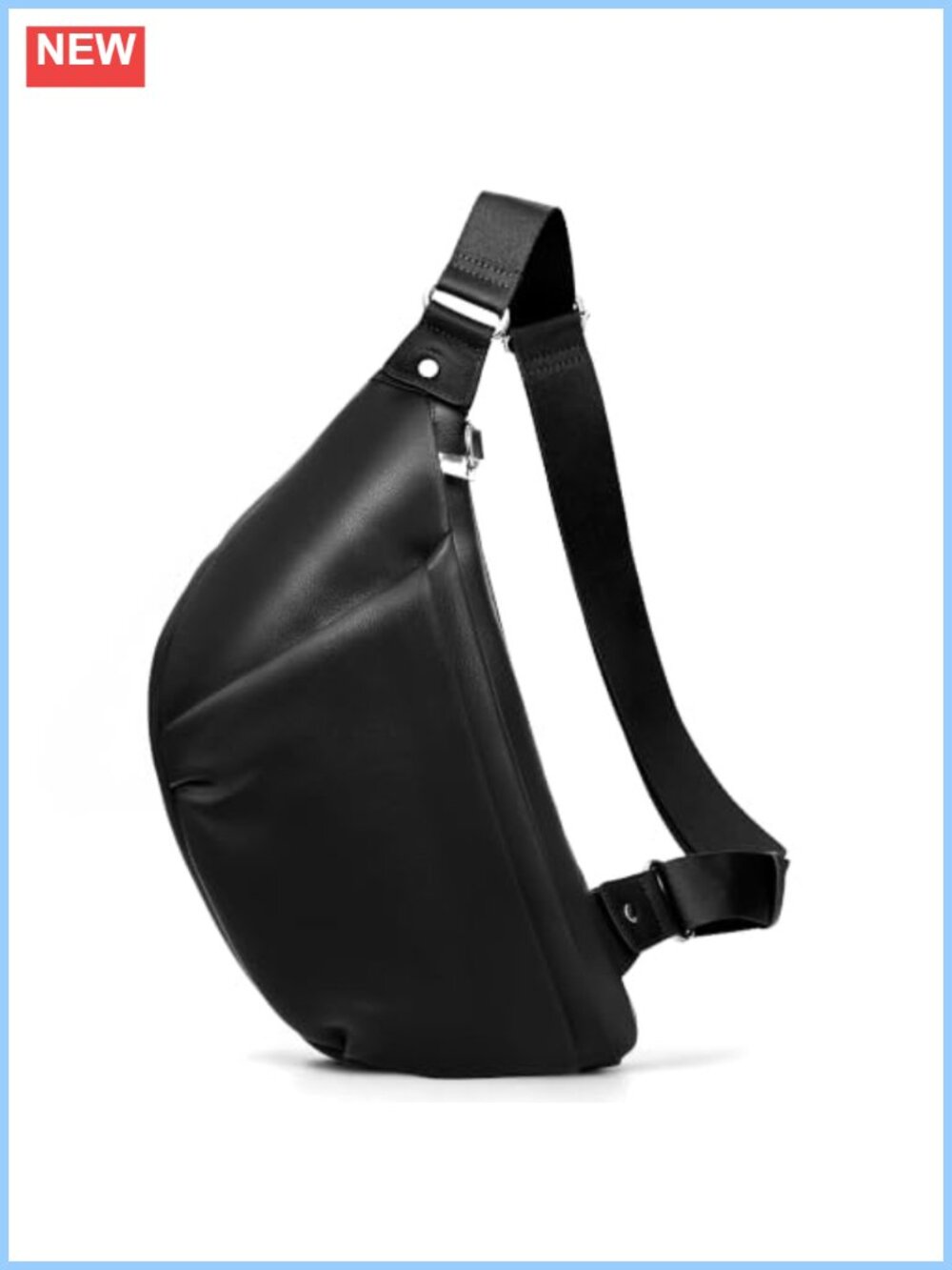 Genuine Leather Anti-Theft Crossbody Sling Bag RFID Slim